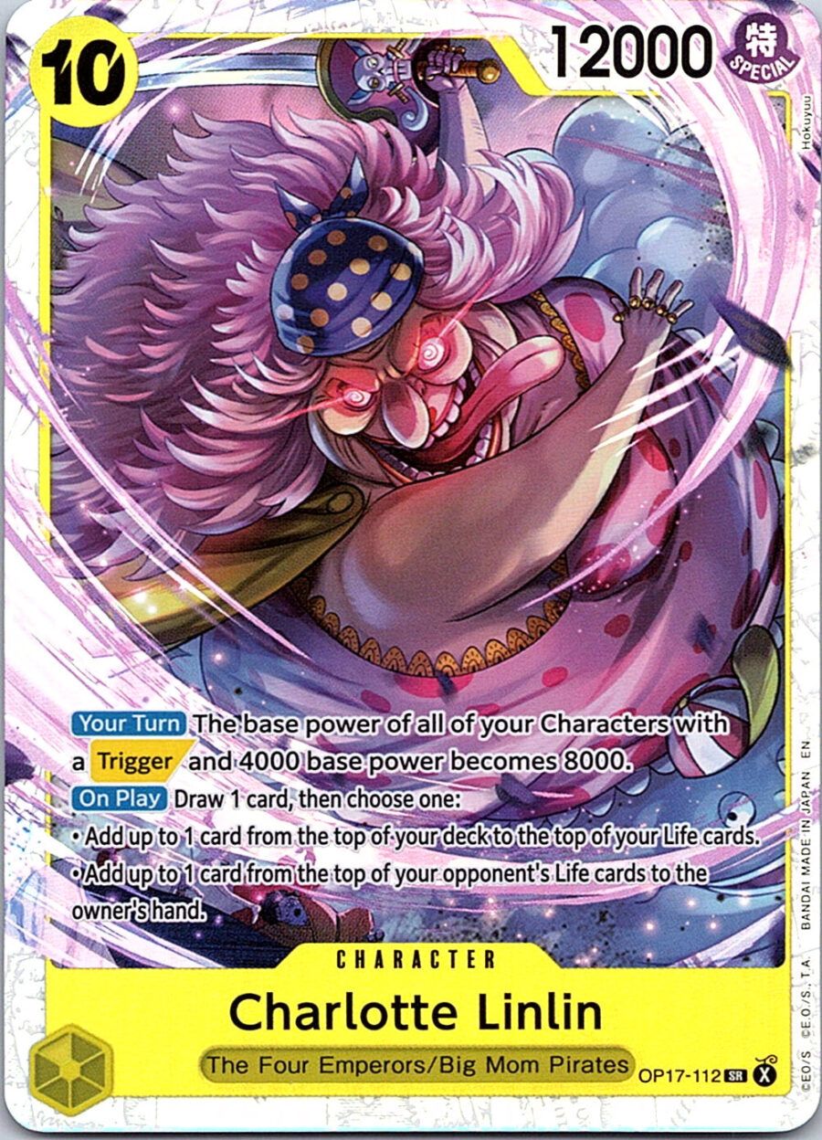 One Piece Card Game OP17-112 Charlotte Linlin SR Foil – English NM
