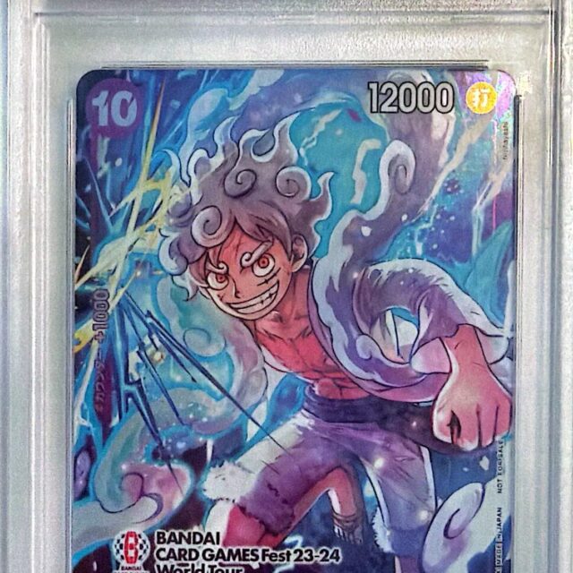 PSA 10 One Piece Japanese #P-041 Monkey D. Luffy Bandai Card Game Fest 2023