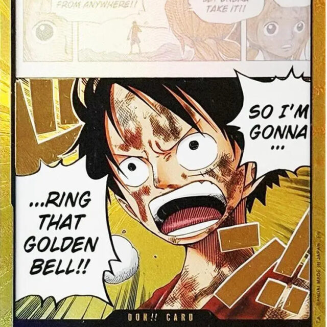 DON!! Card (Luffy) (Gold) - Adventure on Kami's Island (OP15-EB04)