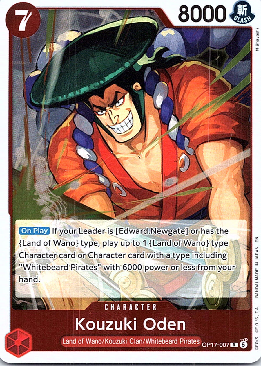One Piece Card Game OP17-007 Kouzuki Oden R Foil – English NM