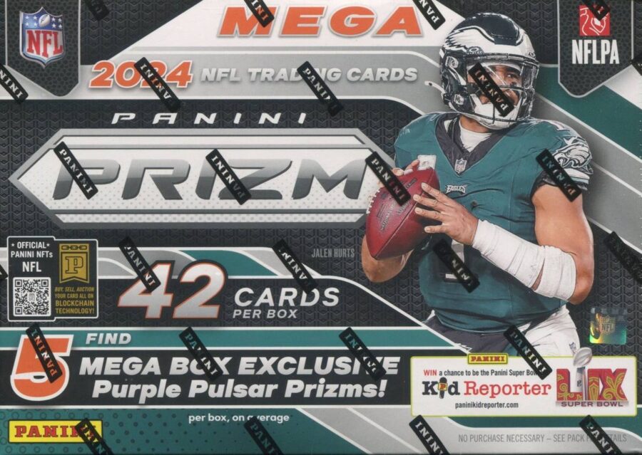 2024 Panini Prizm Football Mega Box (Purple Pulsar Prizms)