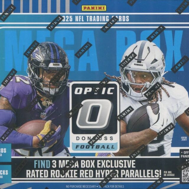 2025 Panini Donruss Optic Football Mega Box (Red Hyper Parallels)