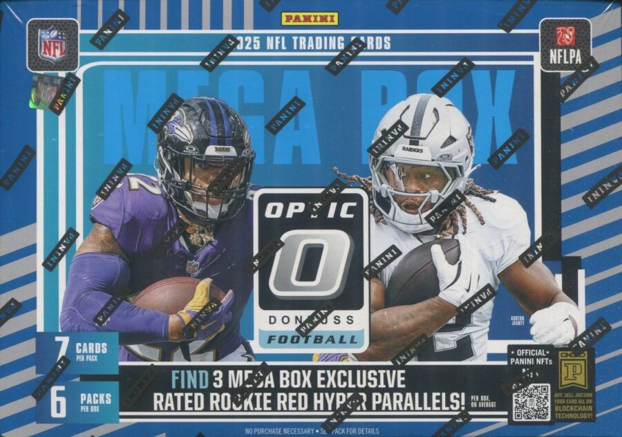 2025 Panini Donruss Optic Football Mega Box (Red Hyper Parallels)