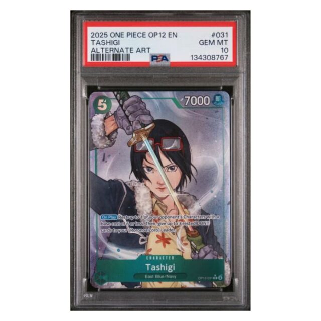 2025 ONE PIECE OP12-LEGACY OF THE MASTER #031 TASHIGI ALTERNATE ART