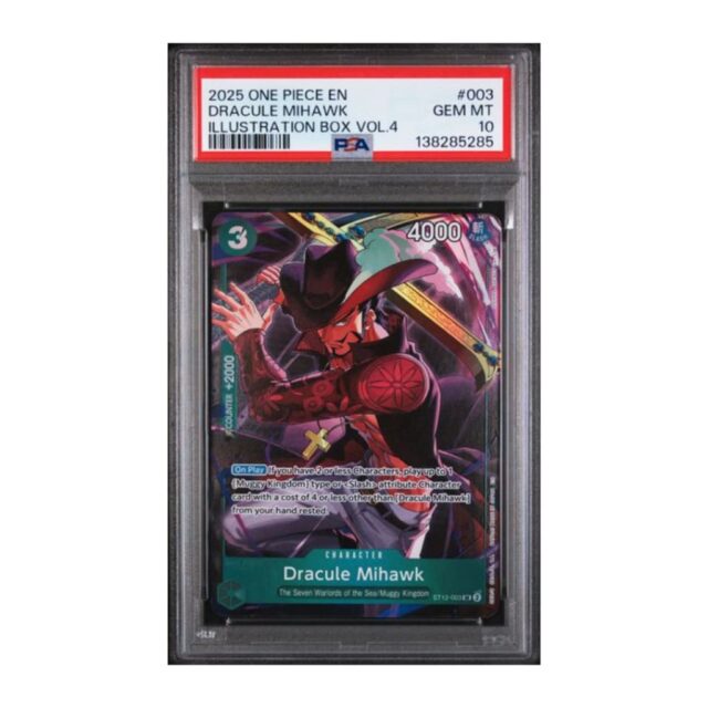 2025 ONE PIECE PROMOS #003 DRACULE MIHAWK ILLUSTRATION BOX VOL.4
