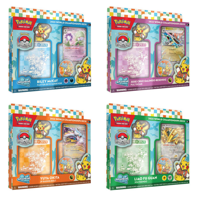 2025 Pokemon TCG World Championships Deck (Set of 4)