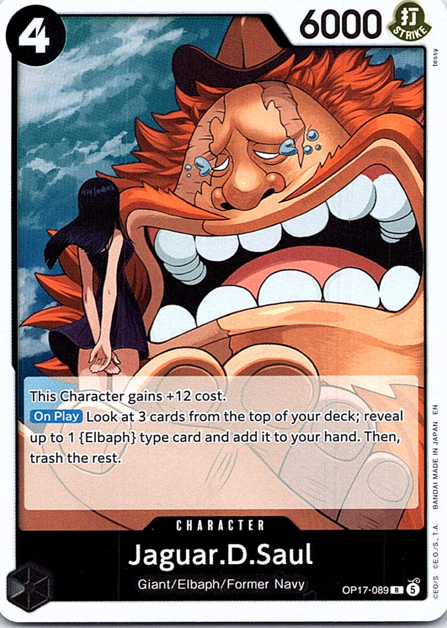 One Piece Card Game OP17-089 Jaguar.D.Saul R Foil – English NM