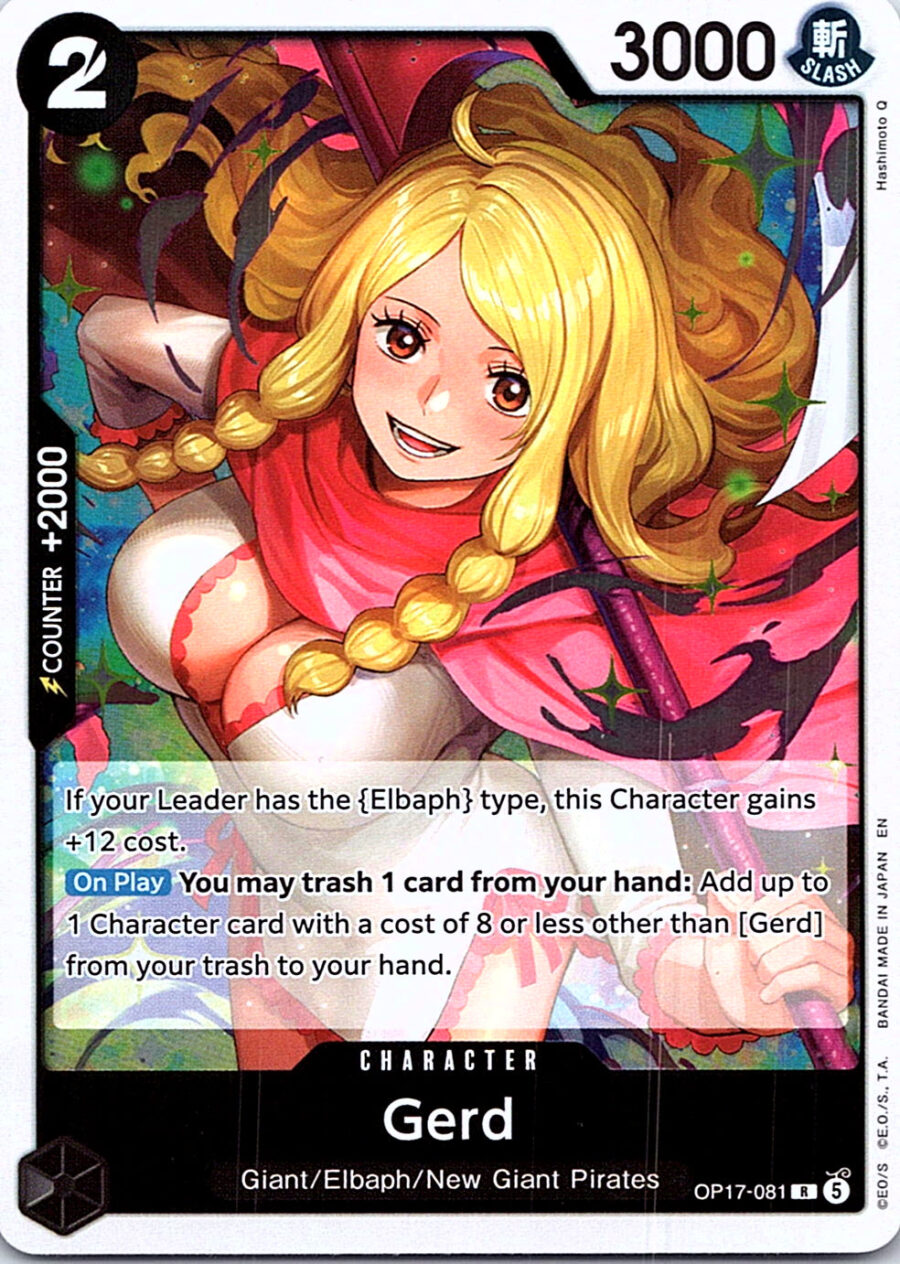 One Piece Card Game OP17-081 Gerd R Foil – English NM