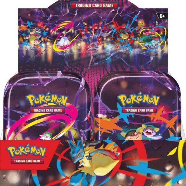 Pokemon Mega Evolution Mega Heroes Mini Tin Display Box