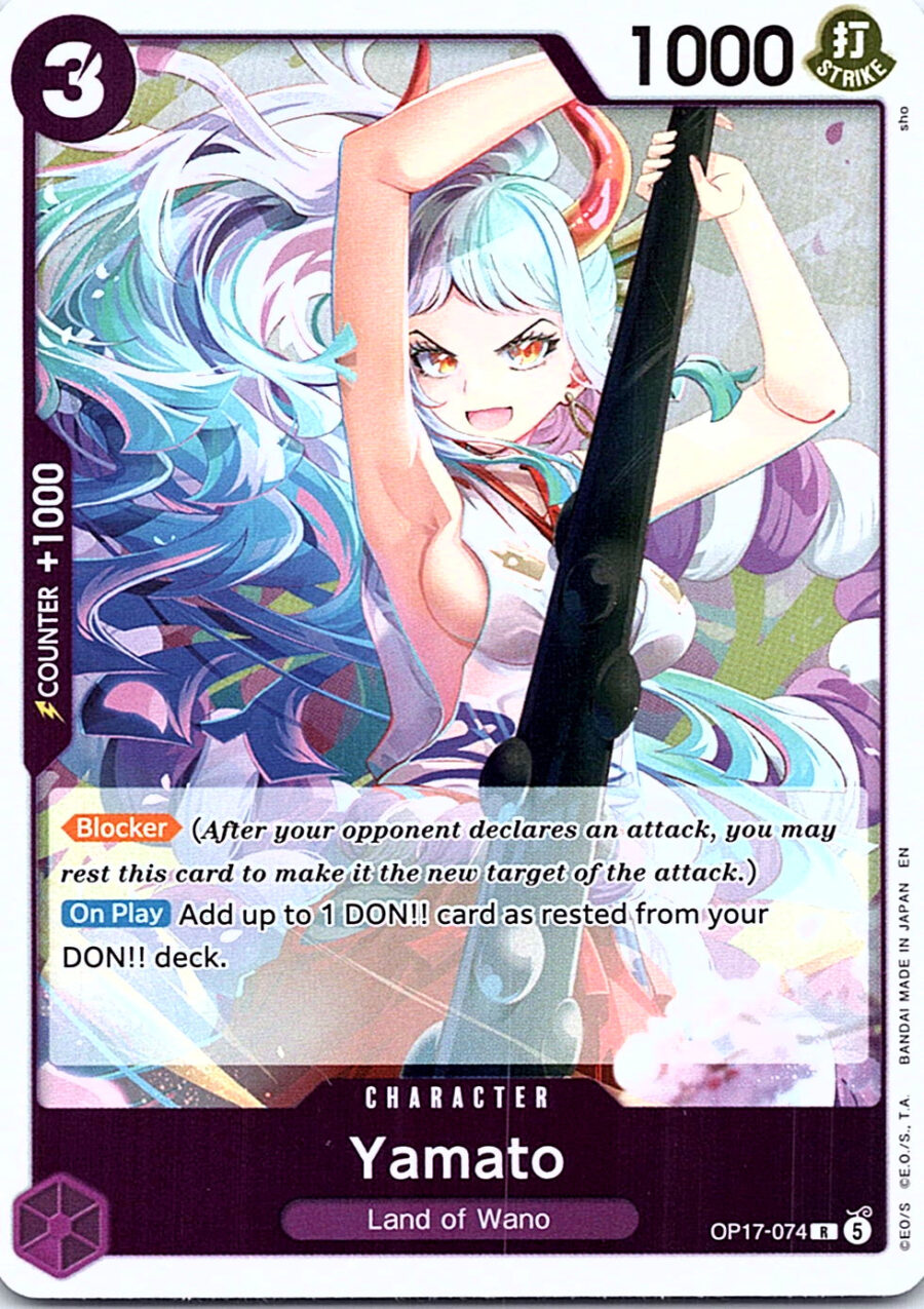 One Piece Card Game OP17-074 Yamato R Foil – English NM