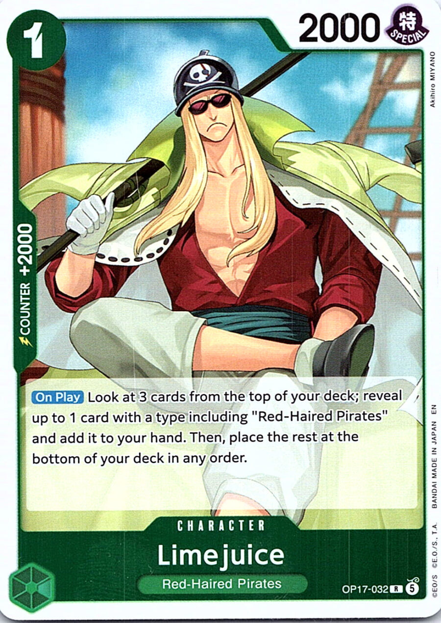 One Piece Card Game OP17-032 Limejuice R Foil – English NM