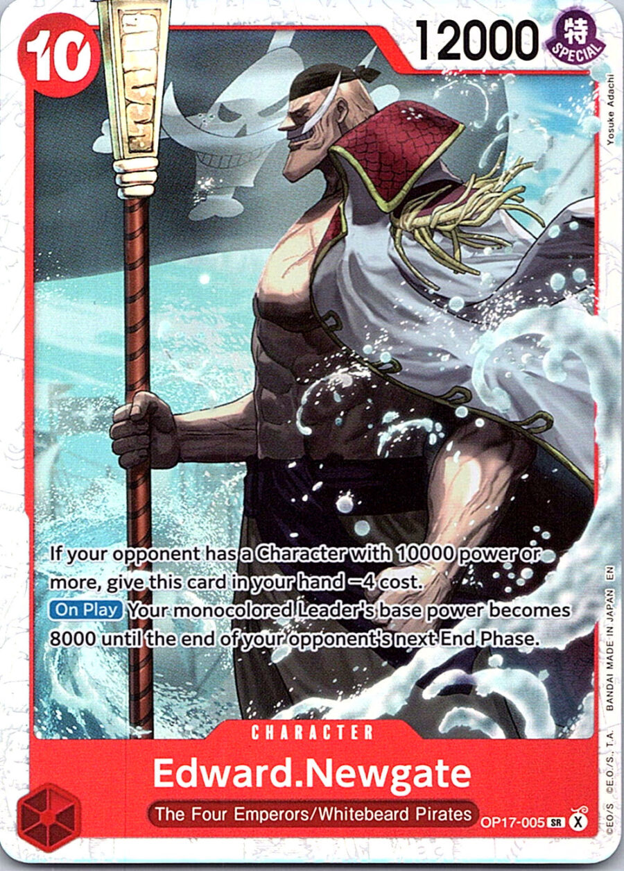 One Piece Card Game OP17-005 Edward.Newgate SR Foil – English NM