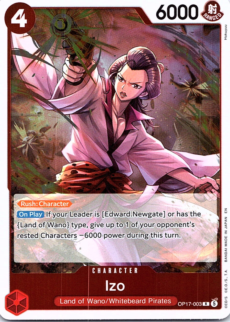 One Piece Card Game OP17-003 Izo R Foil – English NM