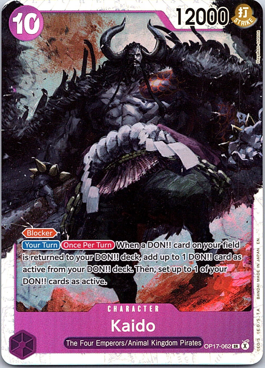One Piece Card Game OP17-062 Kaido SR Foil – English NM