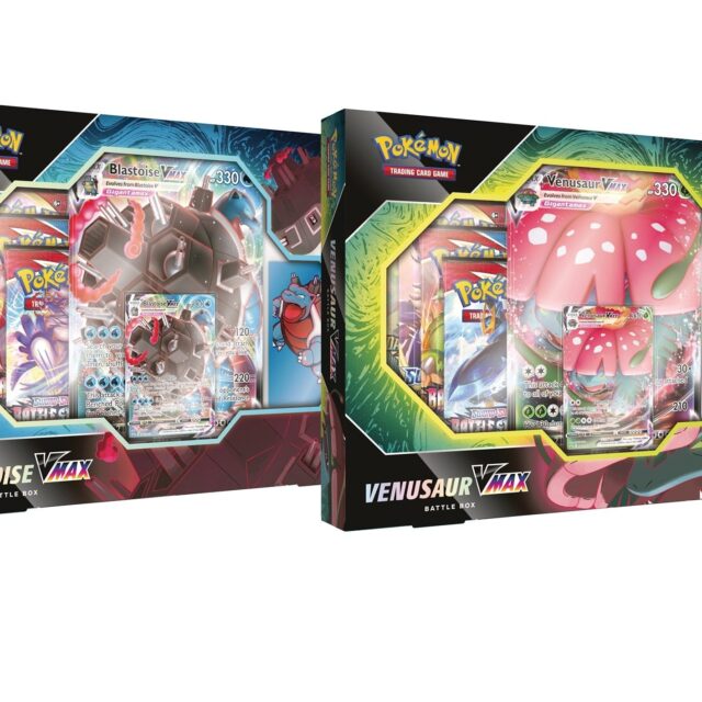 Pokemon Venusaur/Blastoise Vmax Battle Box