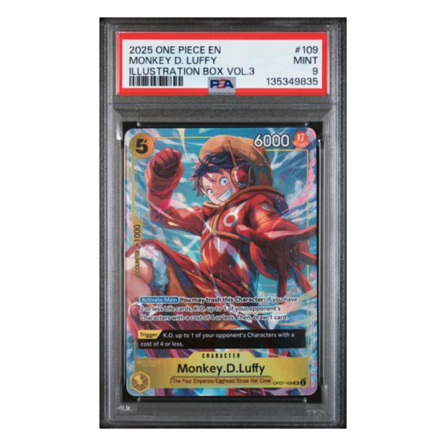 2025 ONE PIECE PROMOS #109 MONKEY D. LUFFY ILLUSTRATION BOX VOL.3