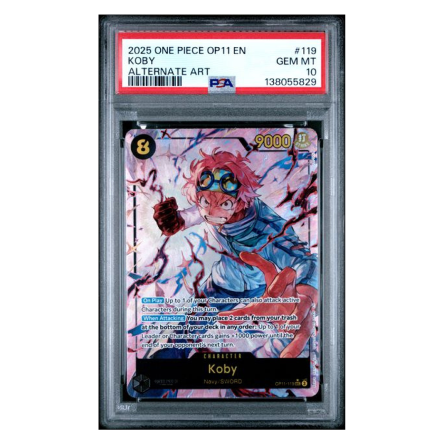 2025 ONE PIECE OP11-A FIST OF DIVINE SPEED #119 KOBY ALTERNATE ART