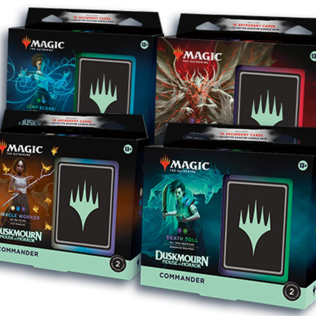 Magic the Gathering Duskmourn: House of Horror Commander 4-Deck Case