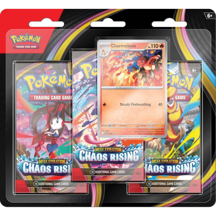 Pokemon TCG: Mega Evolution ME04 - Chaos Rising 3-Booster Blister