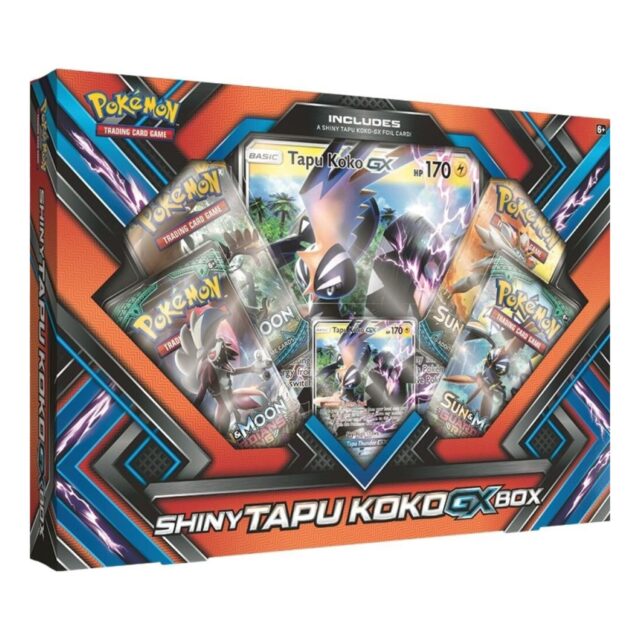 Pokemon Guardians Rising Shiny Tapu Koko GX Collection Box