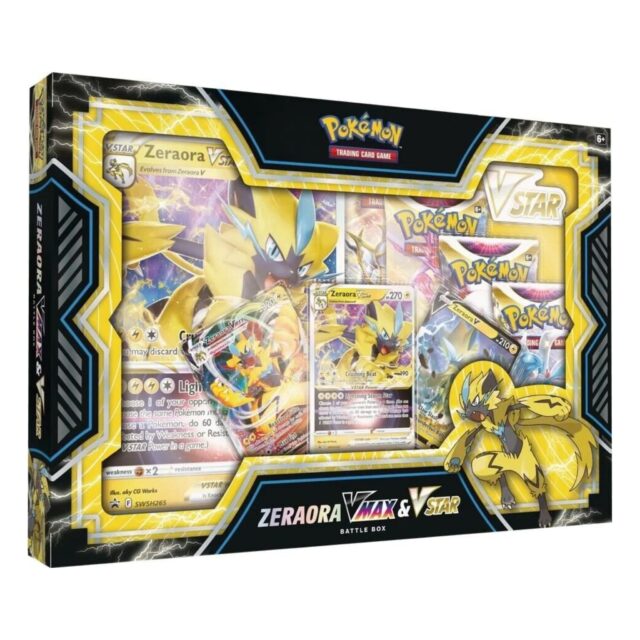 Pokemon Zeraora VMax & VStar Battle Box