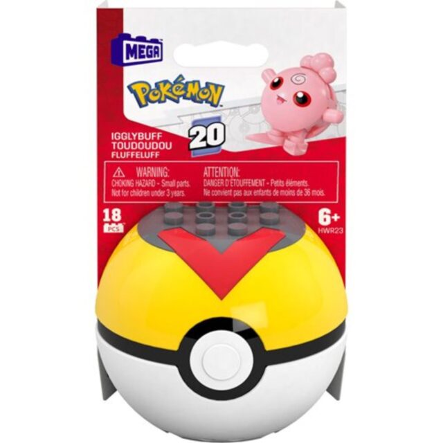 Mattel Mega Construx Pokemon Generations Igglybuff Poke Ball