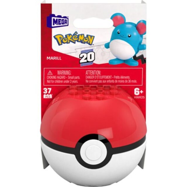 Mattel Mega Construx Pokemon Generations Marill Poke Ball