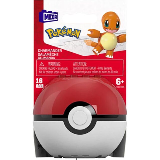 Mattel Mega Construx Pokemon Evergreen Charmander Poke Ball