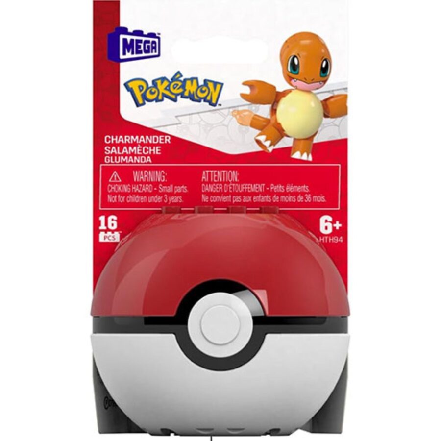 Mattel Mega Construx Pokemon Evergreen Charmander Poke Ball