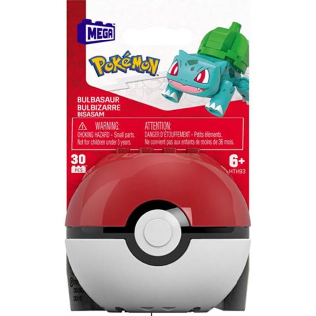 Mattel Mega Construx Pokemon Evergreen Bulbasaur Poke Ball