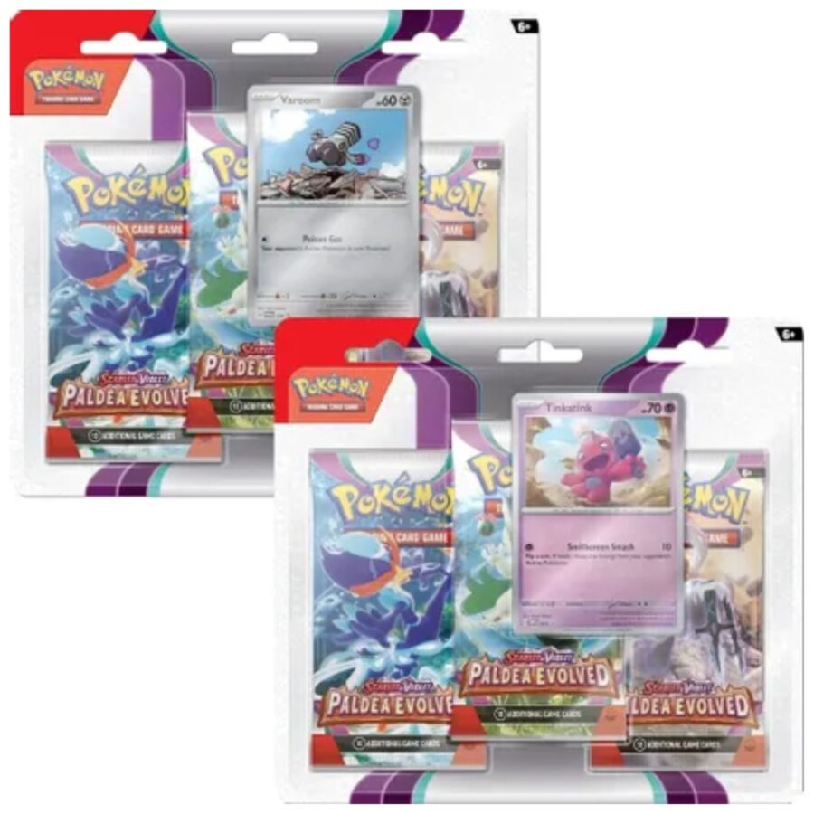 Pokemon Scarlet & Violet Paldea Evolved 3 Pack Booster Blister