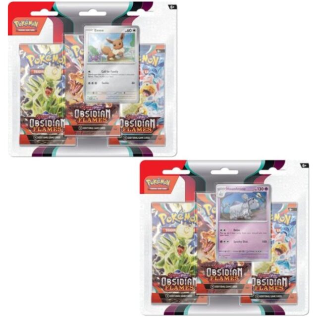 Pokemon Scarlet & Violet Obsidian Flames 3 Pack Booster Blister