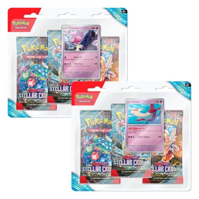 Pokemon Scarlet & Violet Stellar Crown 3-Pack Booster Blister Pack