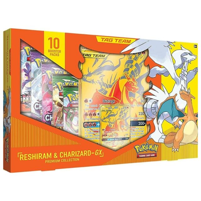 Pokemon Reshiram & Charizard GX Premium Collection Box