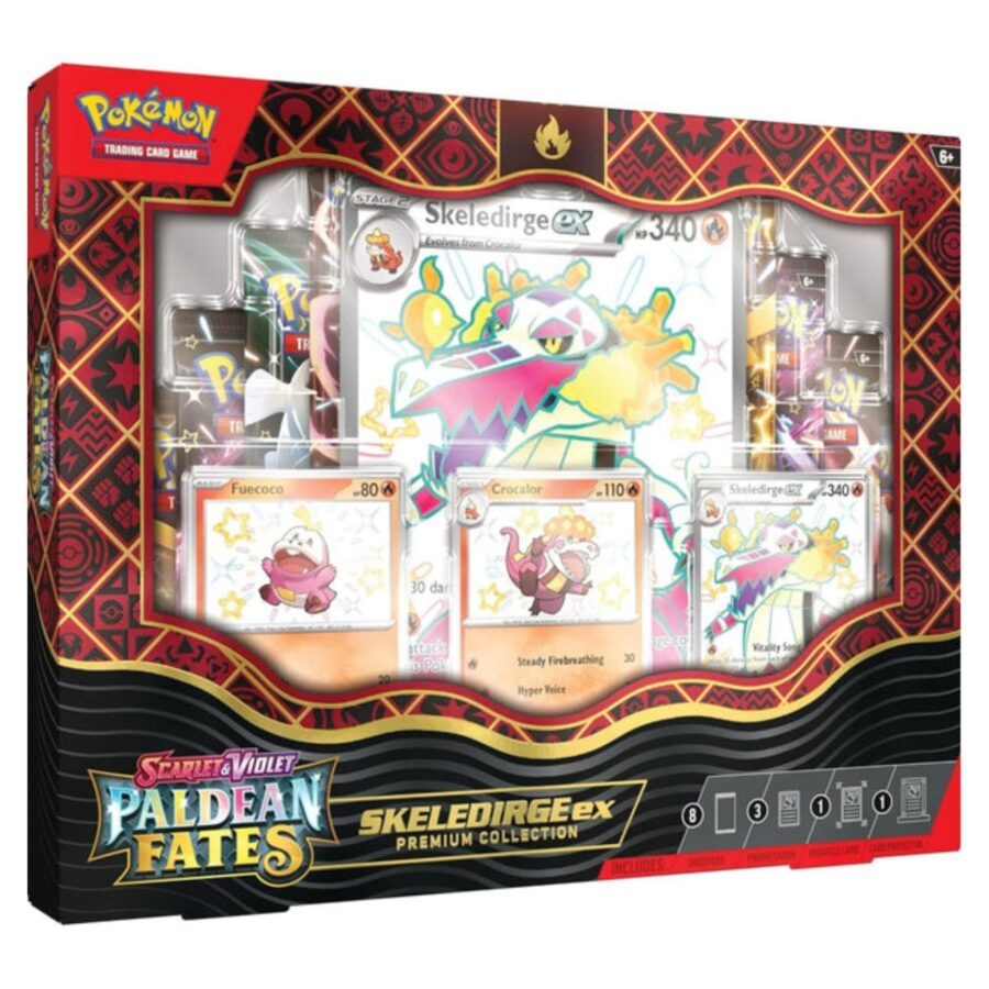 Pokemon Scarlet & Violet Paldean Fates Premium Collection (Skeledridge Ex)