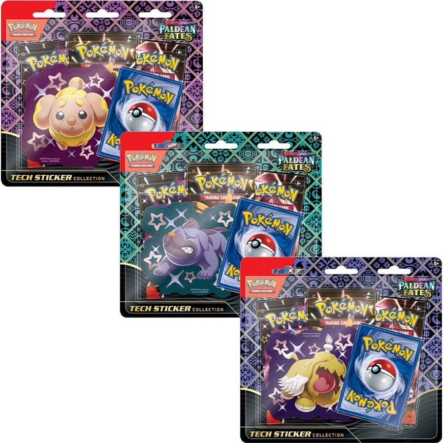 Pokemon Scarlet & Violet Paldean Fates Tech Sticker Collection Case (12 Collections)