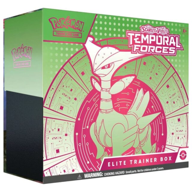 Pokemon Scarlet & Violet Temporal Forces Elite Trainer Box (Iron Leaves)