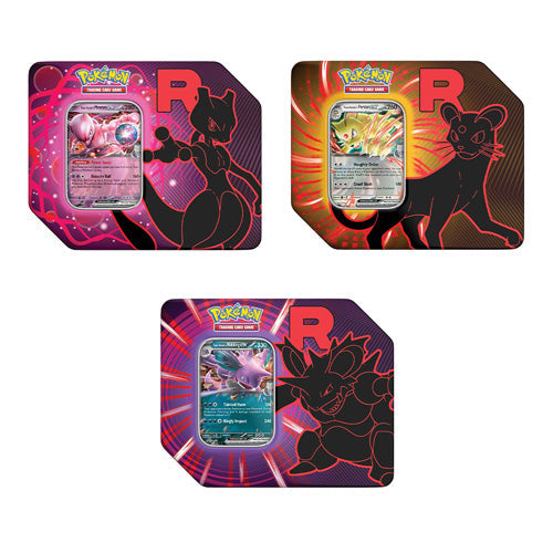 Team Rocket Tins (Set of 3) Pokemon TCG