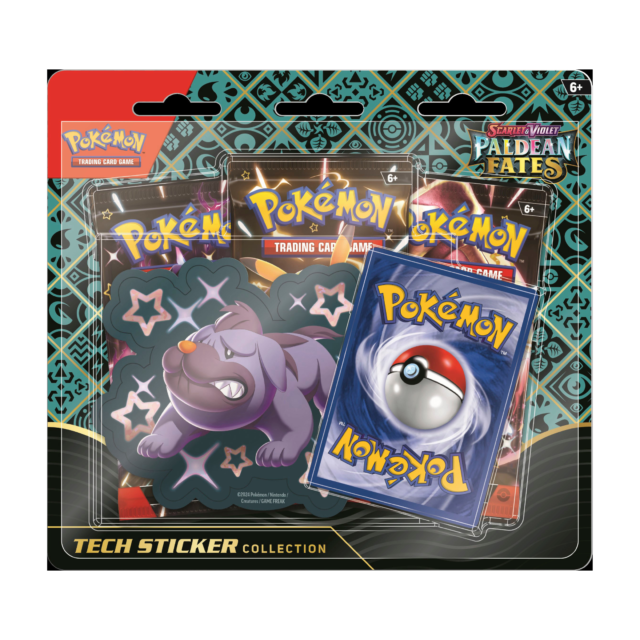Pokemon Scarlet & Violet Paldean Fates Tech Sticker Collection 12 Box Case