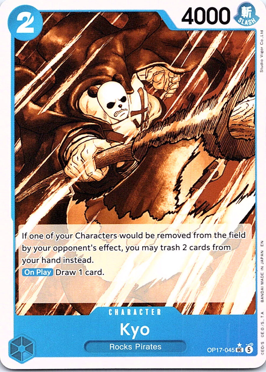 One Piece Card Game OP17-045 Kyo (Pandaman Art) UC – English NM