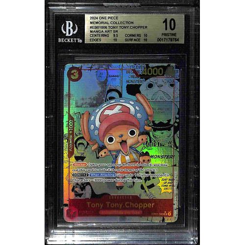 BGS 10 Tony Tony.Chopper Manga Art SR EB01-006 - 2024 One Piece Card Game Memorial Booster #9764