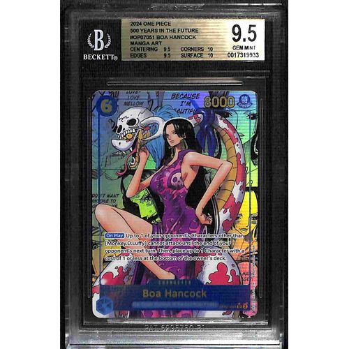 BGS 9.5 Boa Hancock Manga Art OP07-051 - 2024 One Piece Card Game Years In The Future #9933