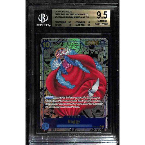 BGS 9.5 Buggy Manga Art SR OP09-051 - 2024 One Piece Card Game Emperors In The New World #0888