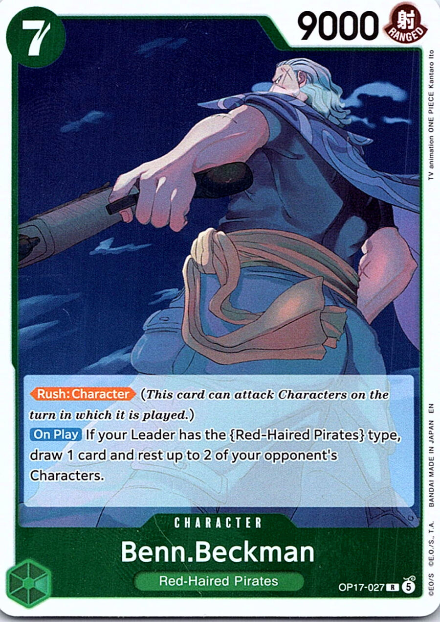 One Piece Card Game OP17-027 Benn.Beckman R Foil – English NM