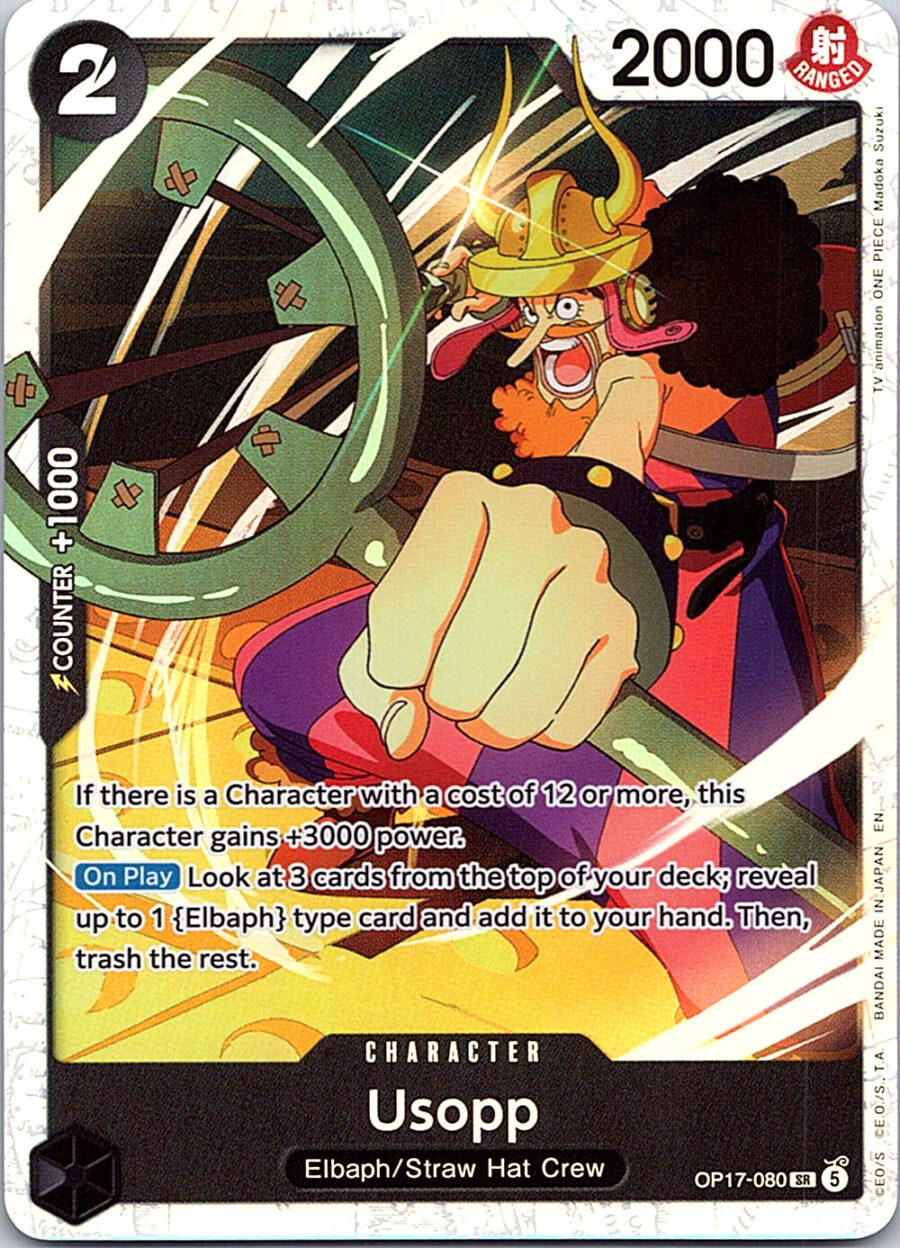 One Piece Card Game OP17-080 Usopp SR Foil – English NM