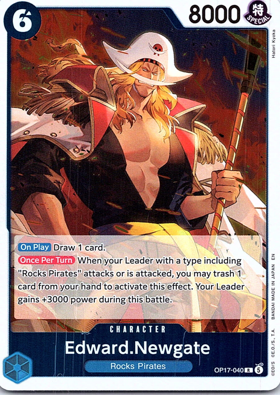 One Piece Card Game OP17-040 Edward.Newgate R Foil – English NM