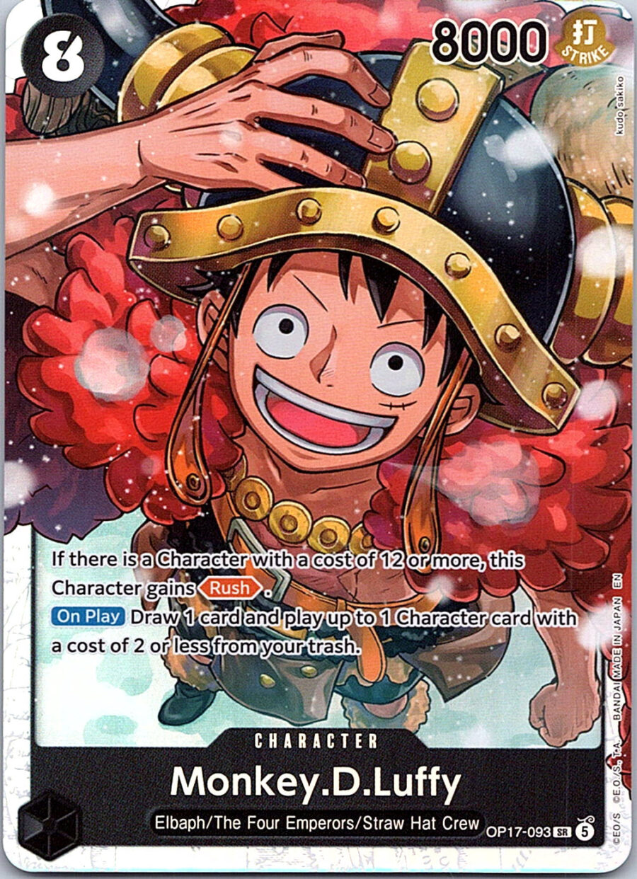 One Piece Card Game OP17-093 Monkey.D.Luffy SR Foil – English NM