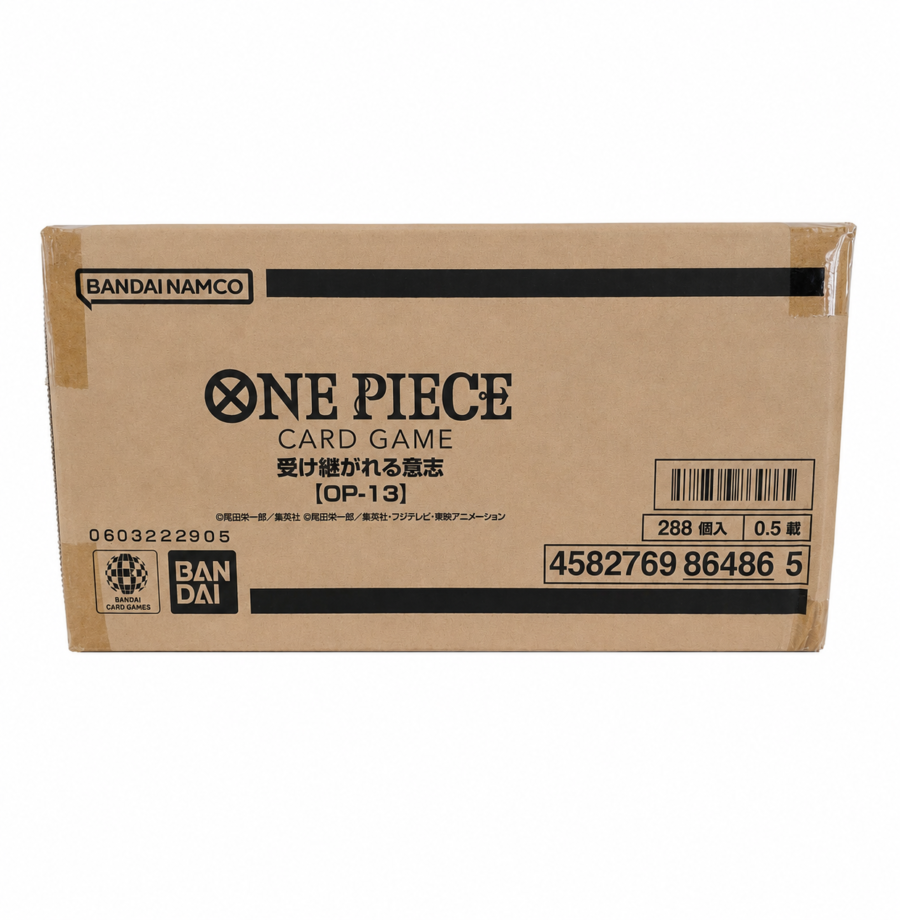 One Piece Card Game Carrying On His Will OP-13 Sealed Case (12 Box) Japanese
