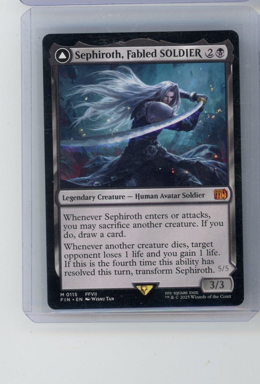 Sephiroth, Fabled SOLDIER Magic the Gathering Final Fantasy #0115