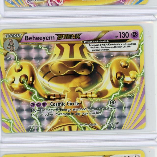 Pokemon BREAK XY Promos #134-136 3-card lot Empoleon, Beheeyem, Noctowl